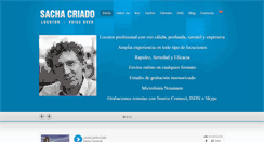 Desktop Screenshot of locutorsachacriado.com